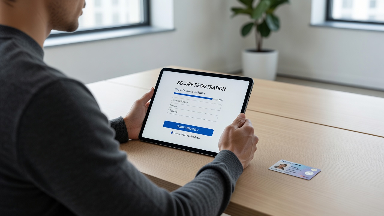 Het registratieproces bij een legale aanbieder - legaal online gokken